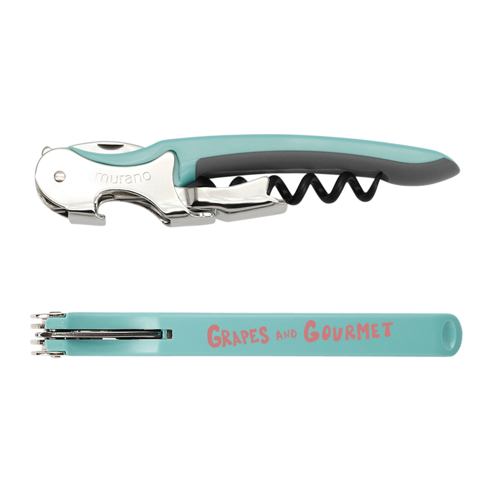 Murano Soft-Touch Italian Two-Step Waiters Corkscrew 30