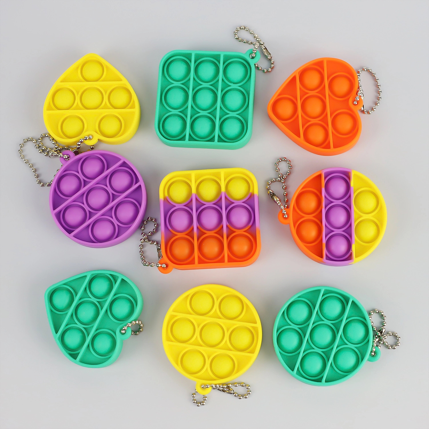 Push Bubble Fidget Sensory Toy With Buckle 2