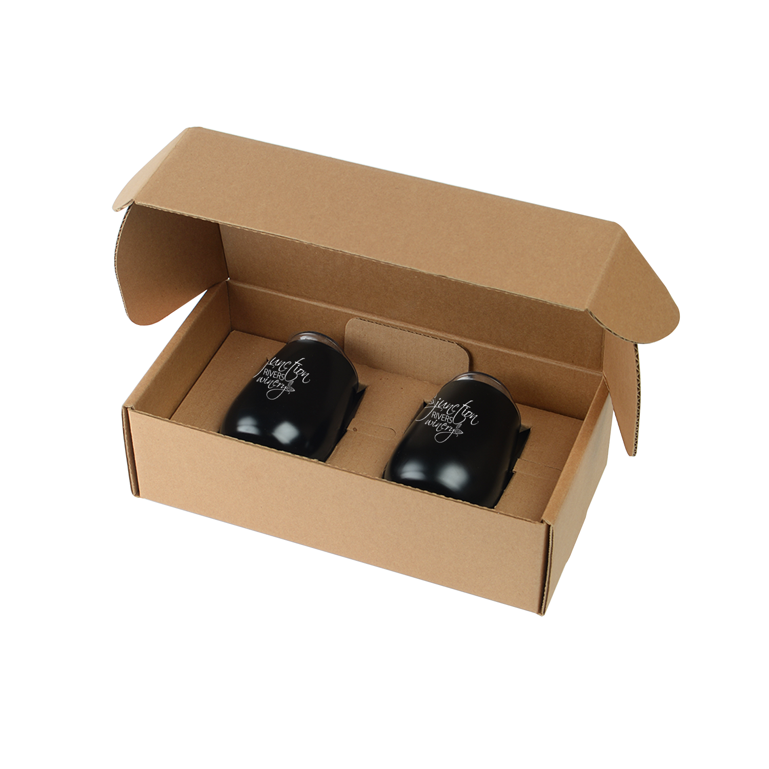 Stainless Steel Stemless Wine Glasses Gift Box Set 5