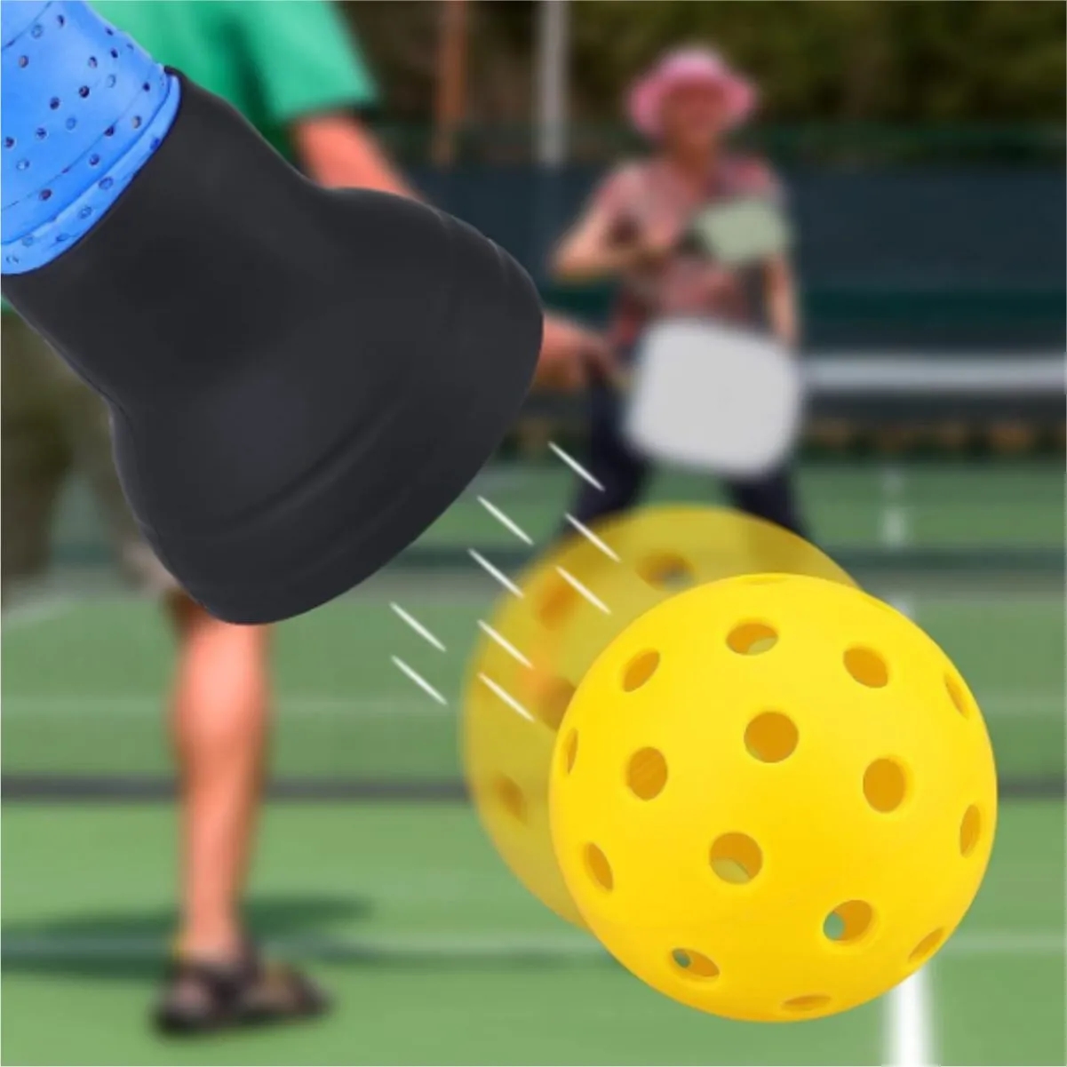 Silicone Grip Mount Ball Picker For Pickleball Paddles 5