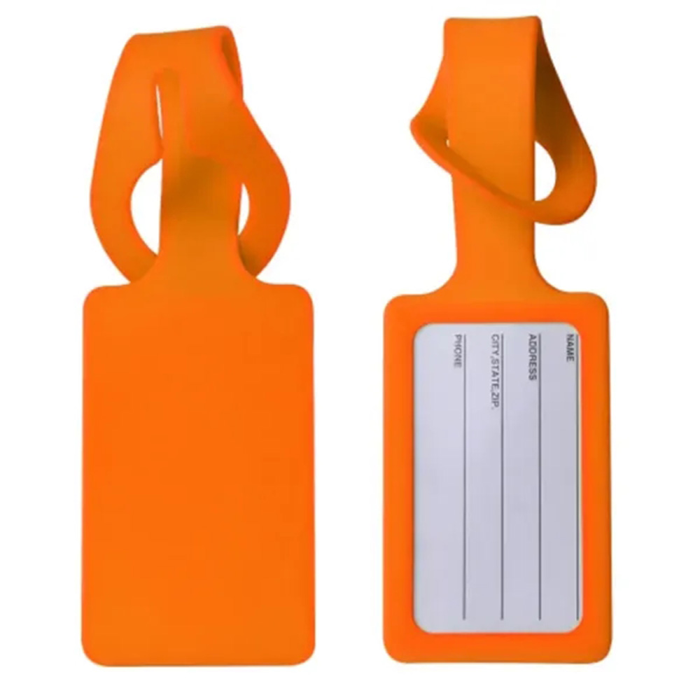 Rectangular Silicone Luggage Tag 2