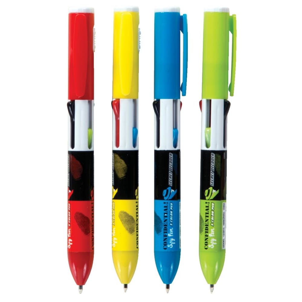 Invisible Ink Spy Pens - Assorted Ink 5.5"