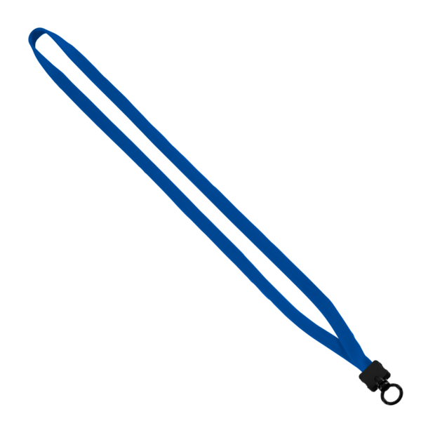 1/2" Cotton Lanyard with Plastic Clamshell & O-Ring 20