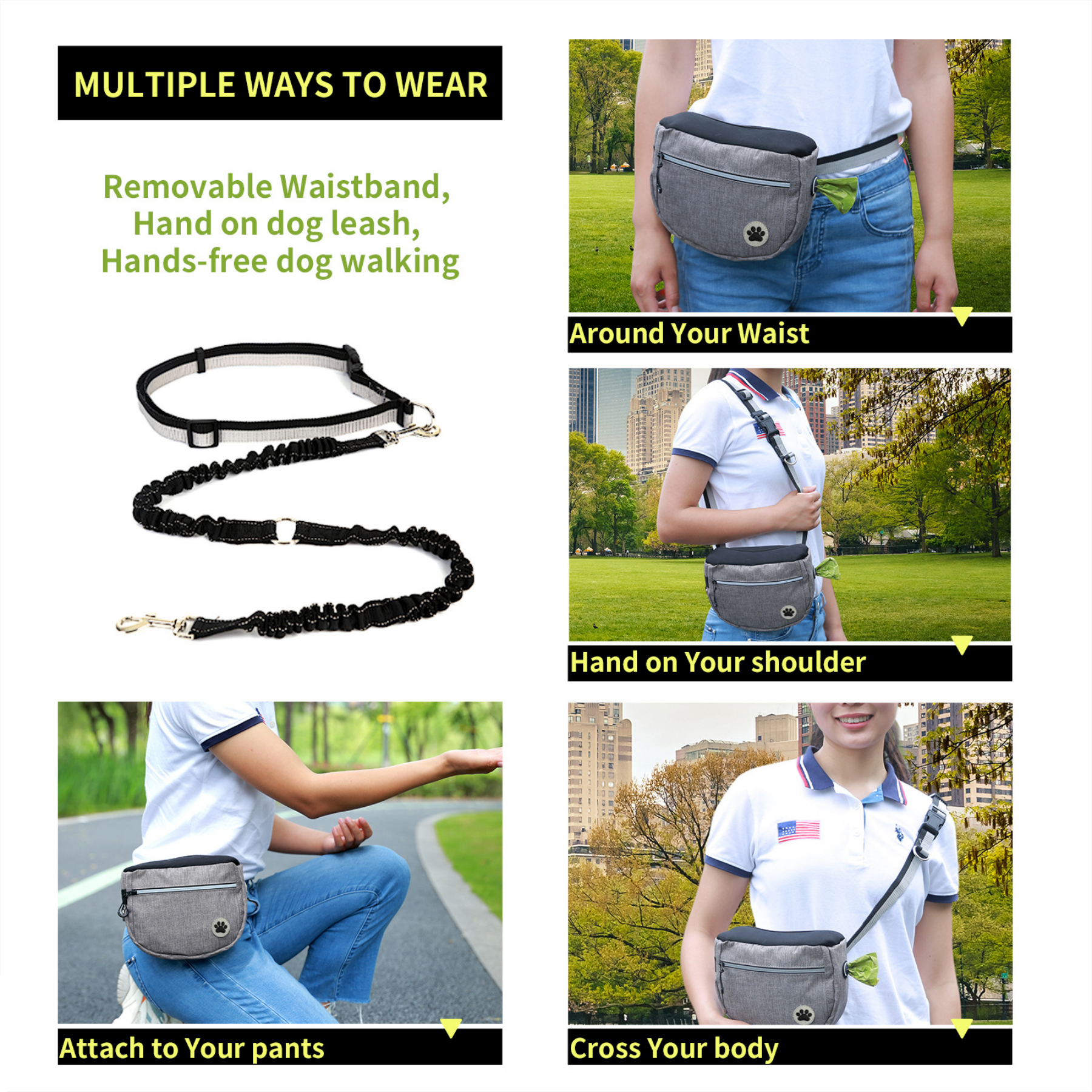 Pack Up Pouch Dog Treat Training Waist Belt, Bag Dispenser 5