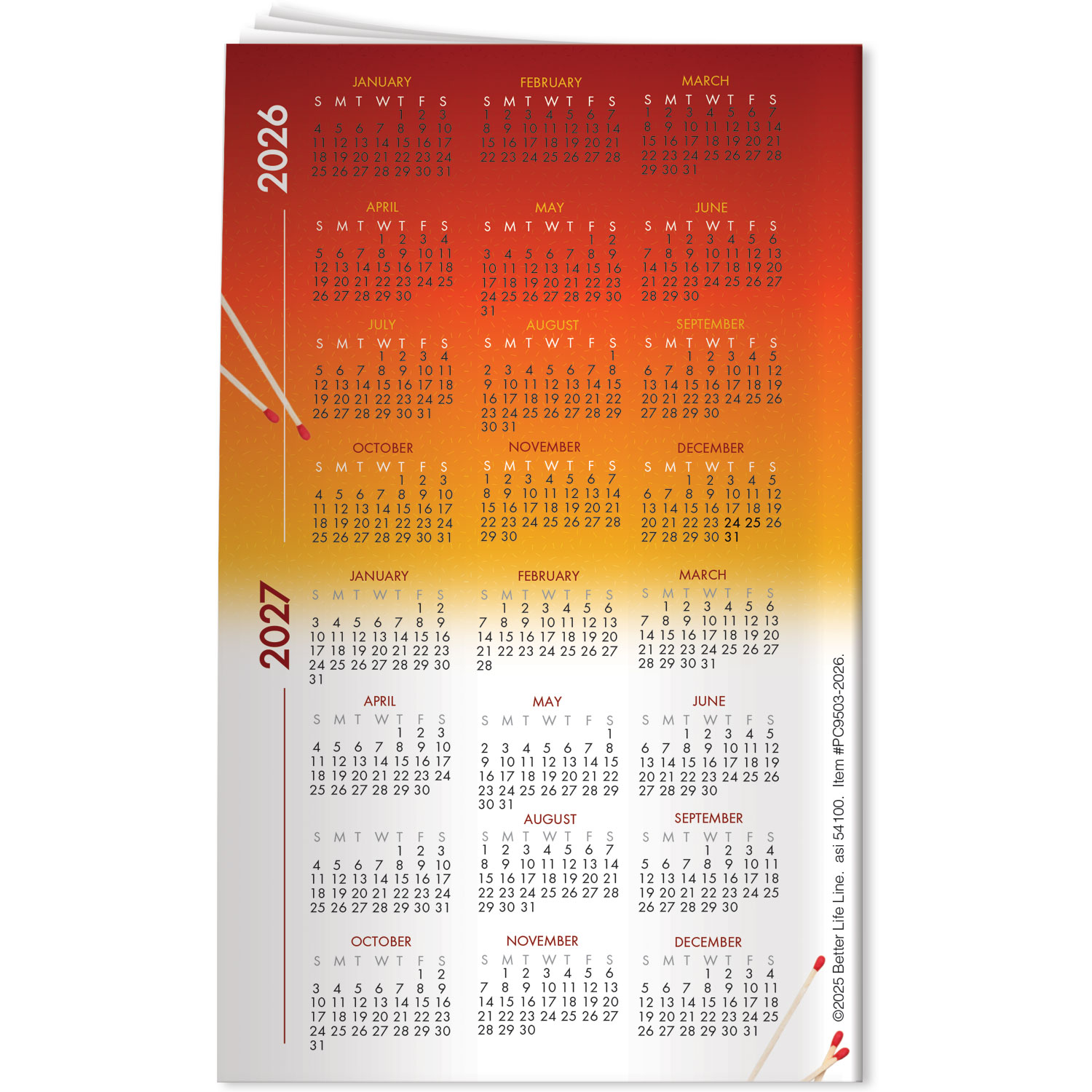 Pocket Calendar - 2026 Safety 2