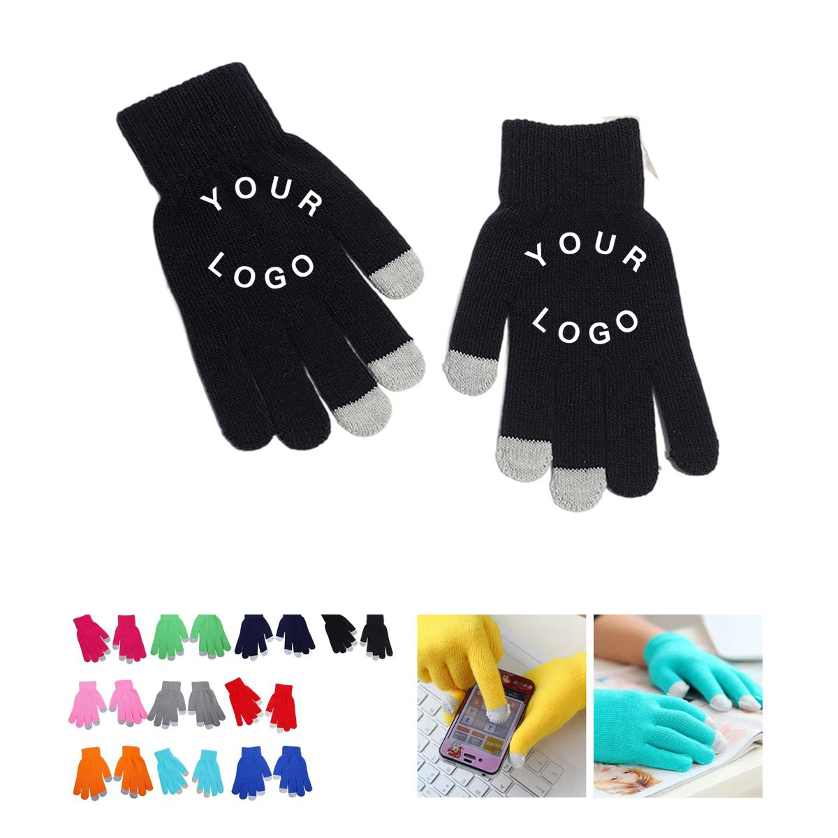 Acrylic Touch Screen Gloves for Winter Outdoor Use 11
