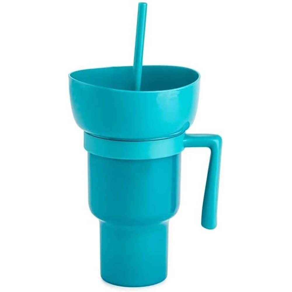 Customized Popcorn Bucket Beverage Coke Juice Straw Cup 2