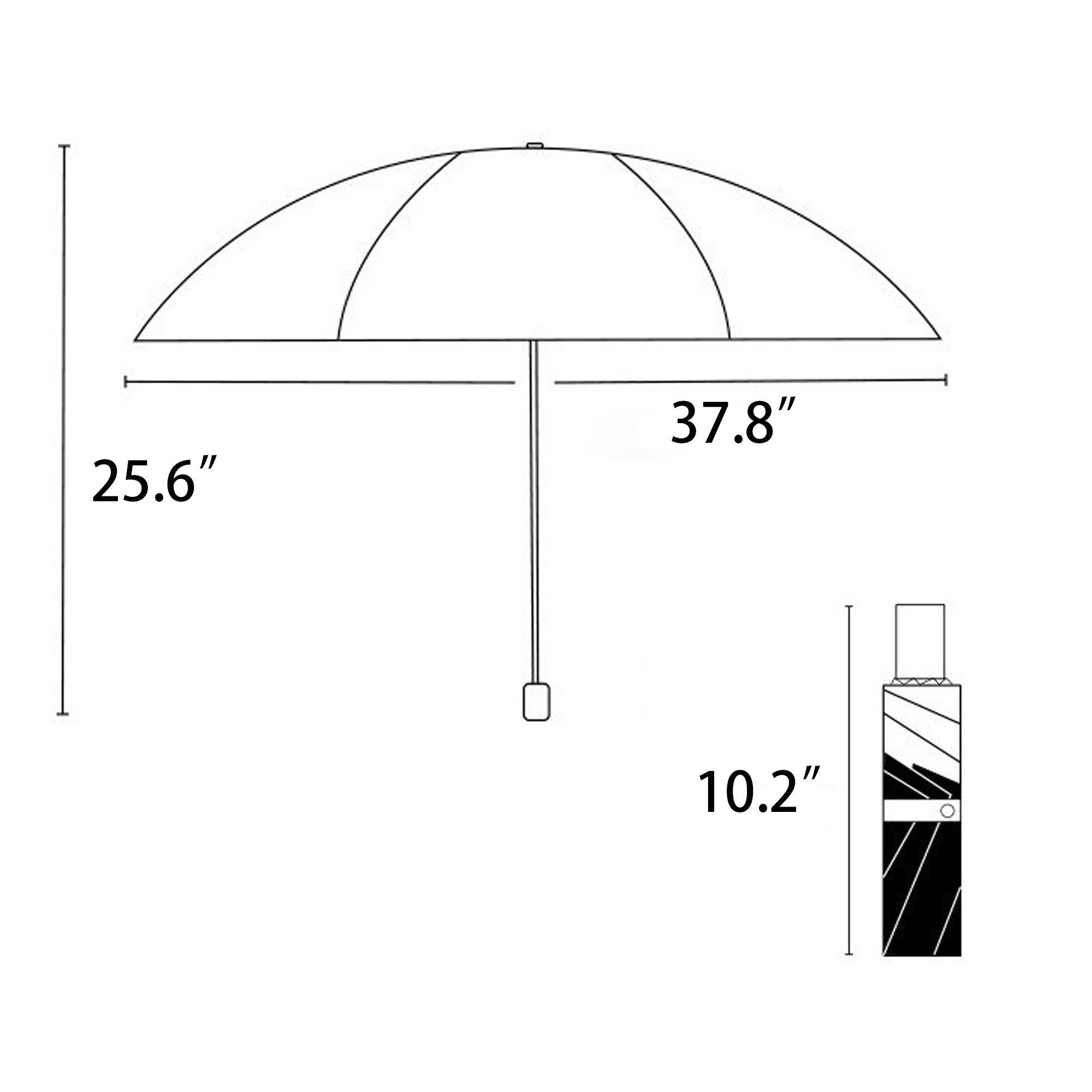 Windproof Custom Logo Umbrella 4