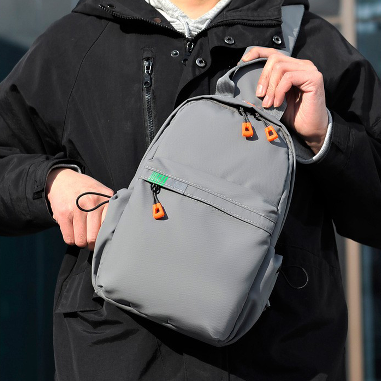 Reflective Multifunctional Crossbody Chest Bag 3