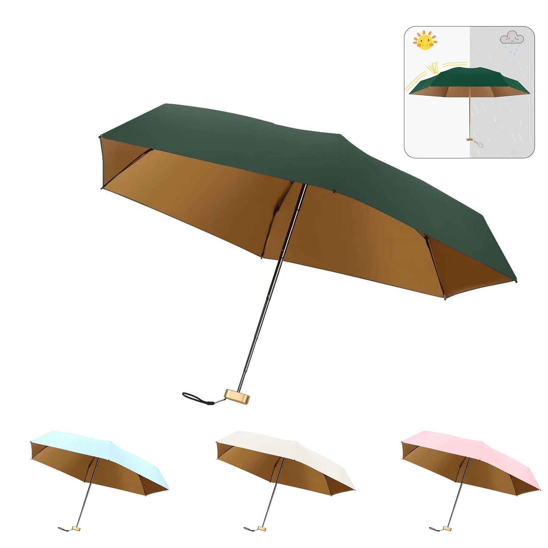 Sun And Rainproof Travel Umbrella 4