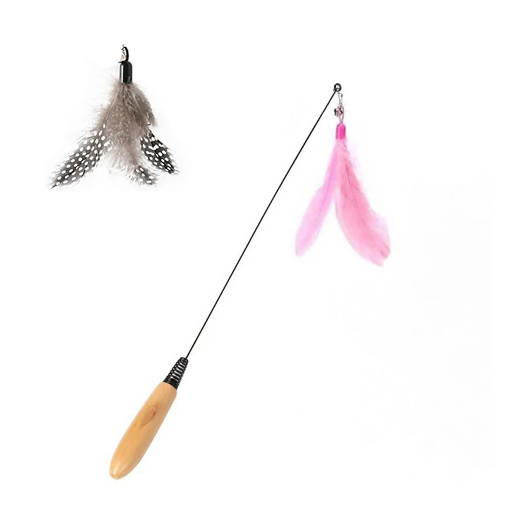 Wood Handle Cat Stick Toy 5