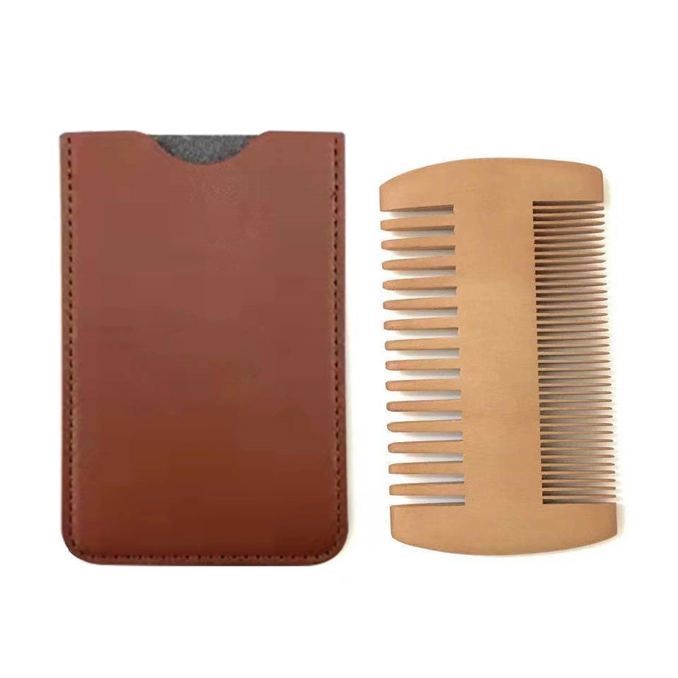 custom logo wood brush comb 7