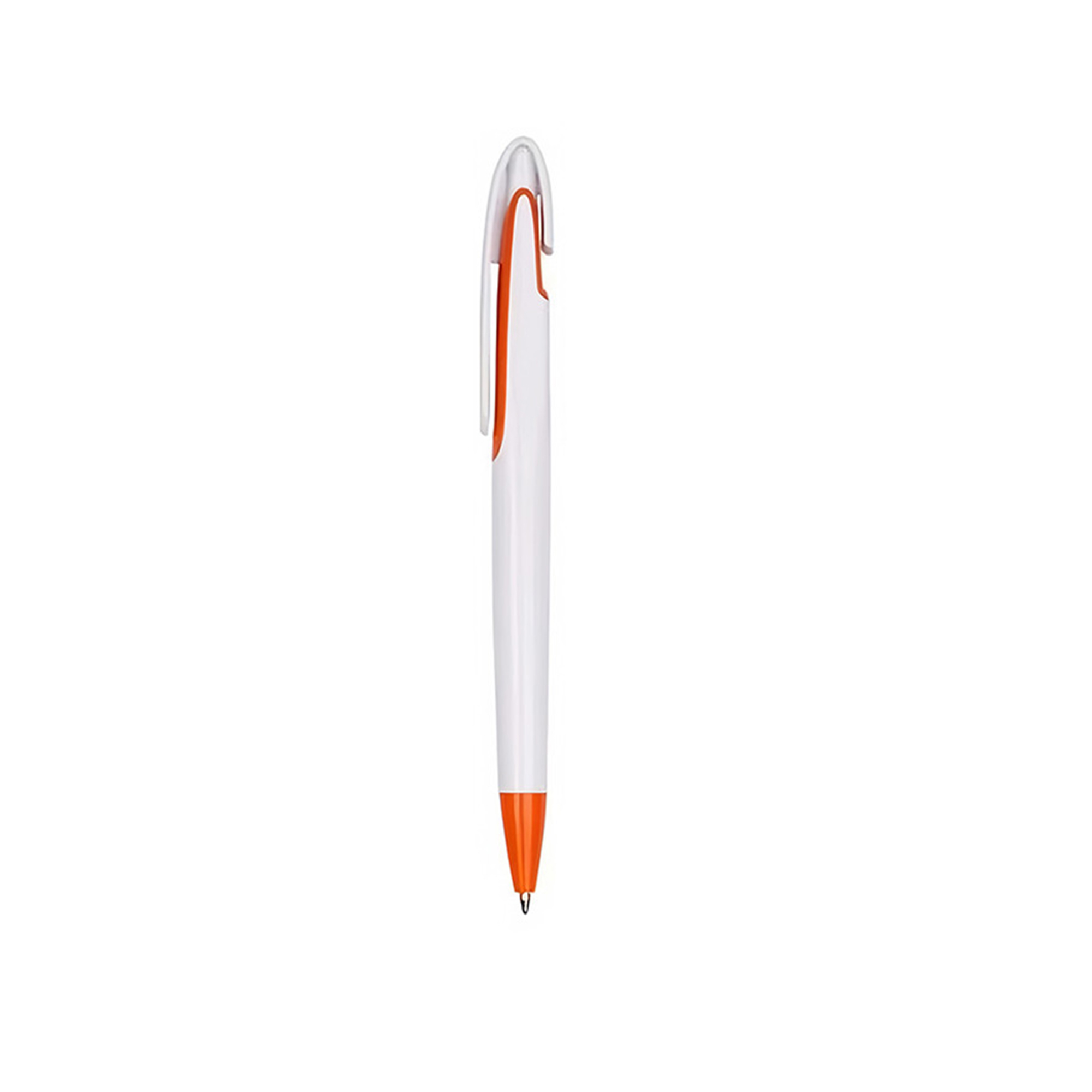 Plastic Retractable Ballpoint Pen With Swan Neck Accent 7