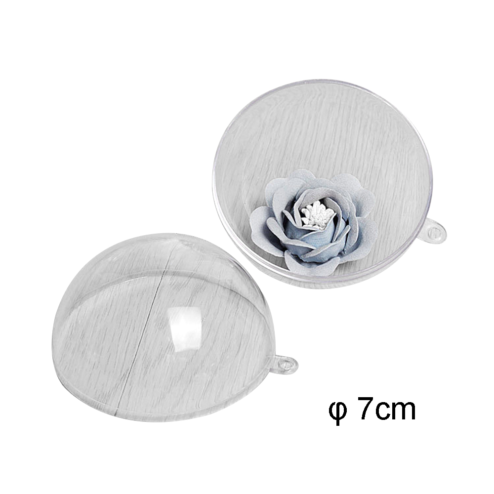 7CM Christmas Acrylic Transparent Decorative Ball 3