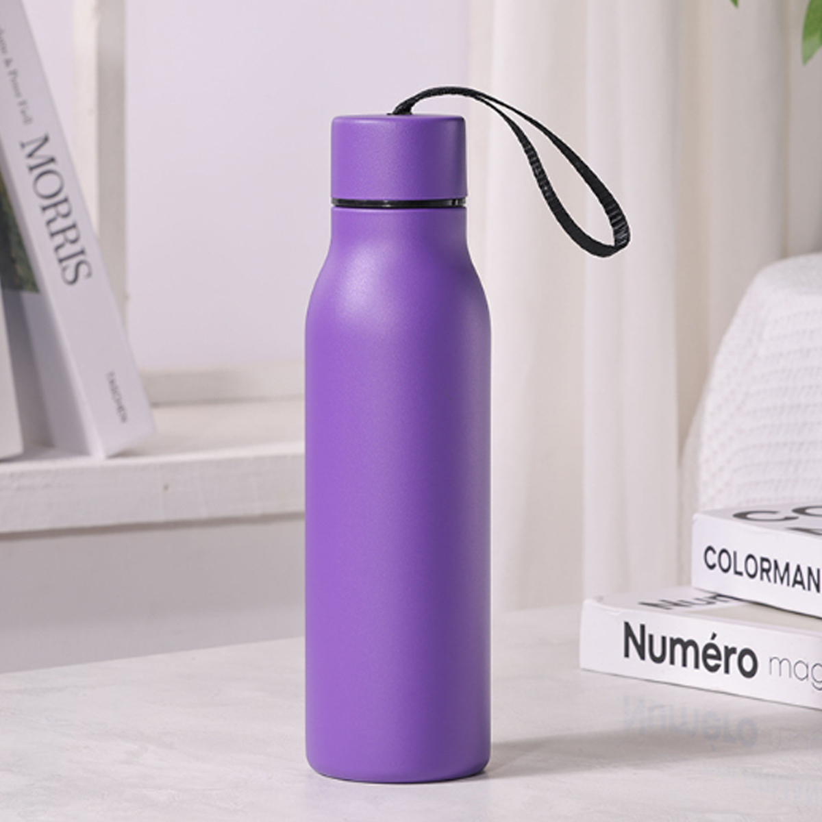 17/22Oz. Slim Vacuum Bottle with Strap Tumblers 2