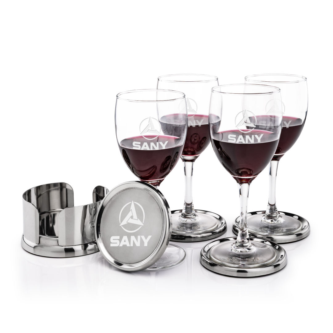 Baldoni Coasters & Carberry Wine Set