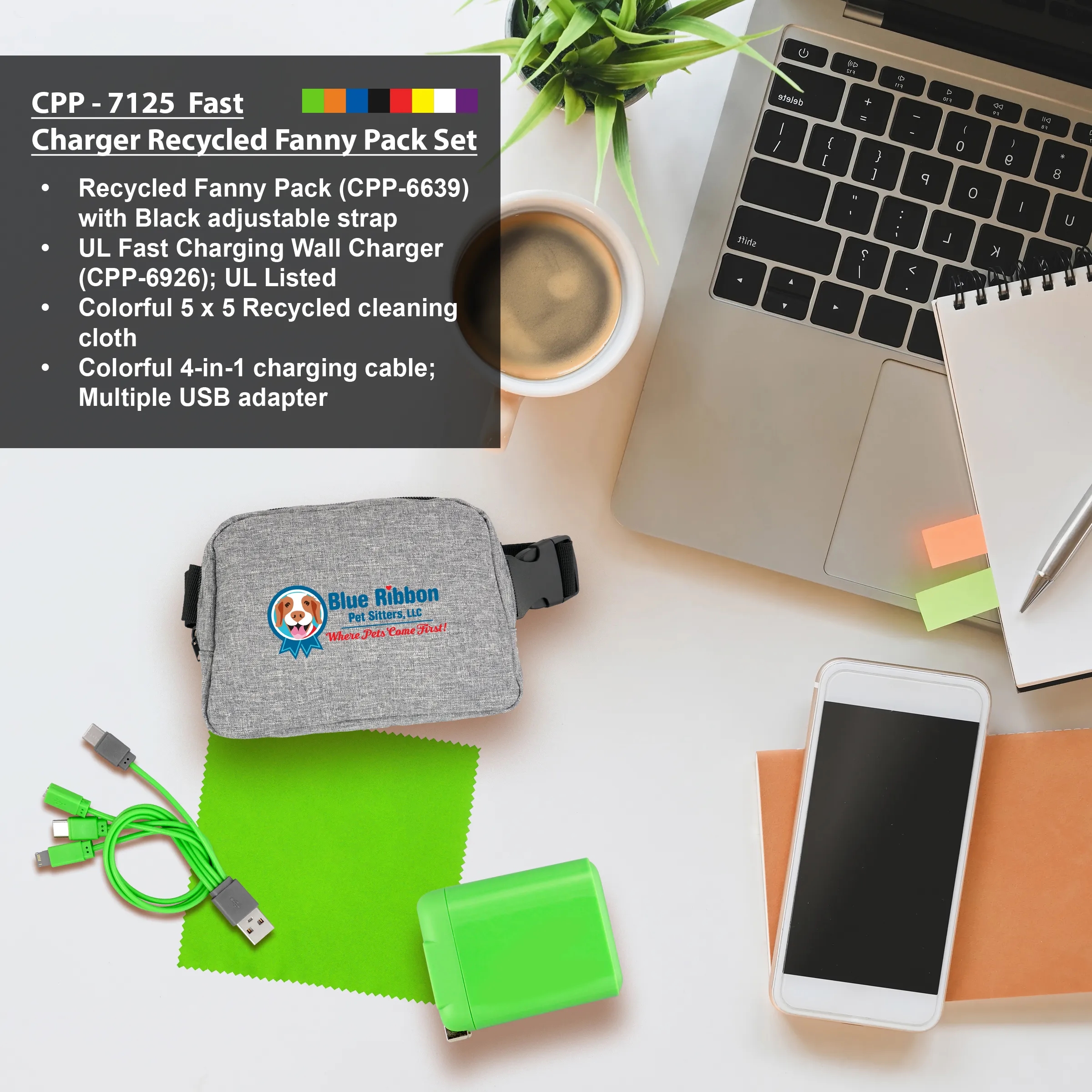 FAST CHARGER RECYCLED FANNY PACK SET 13