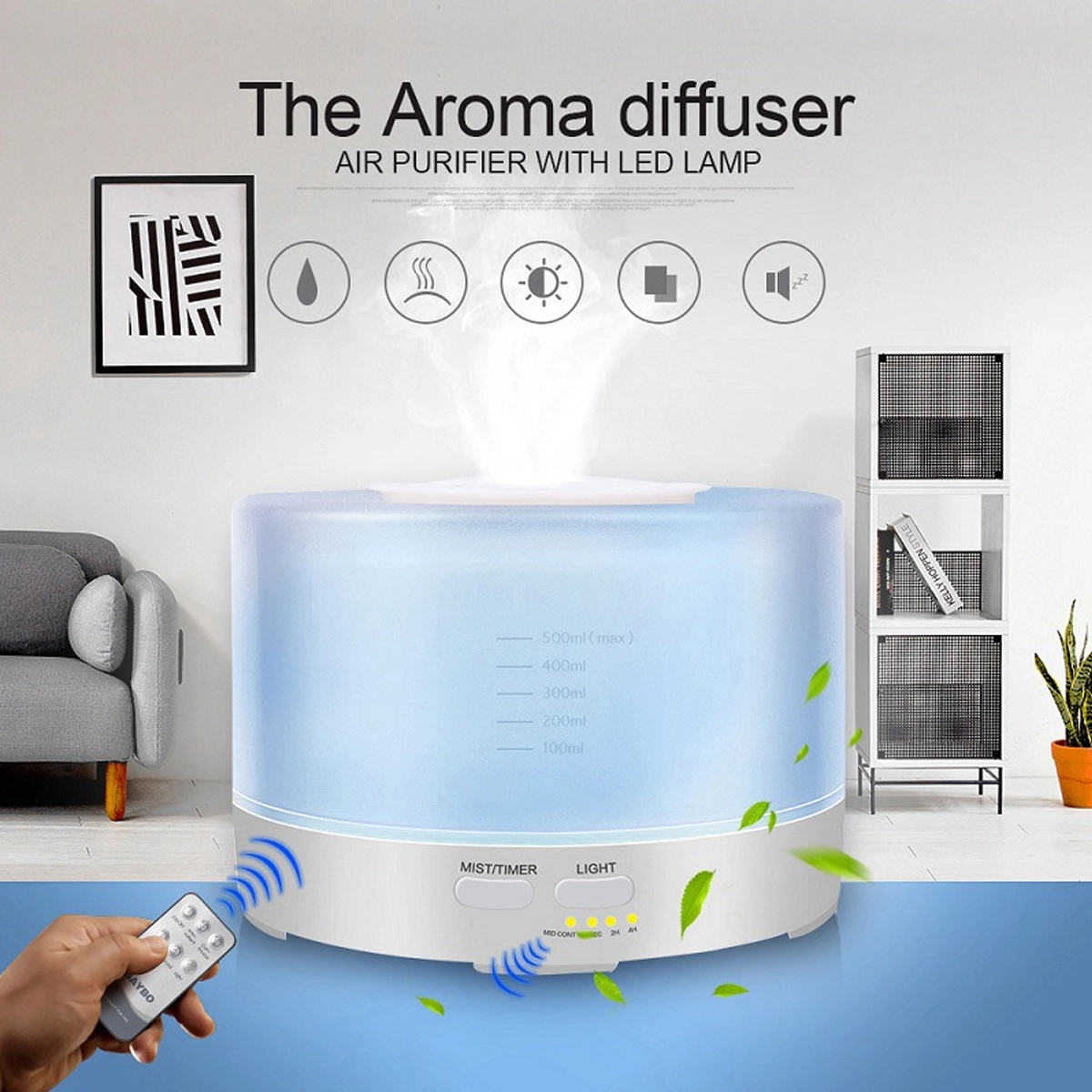 Wood Grain Aromatherapy Humidifier 2