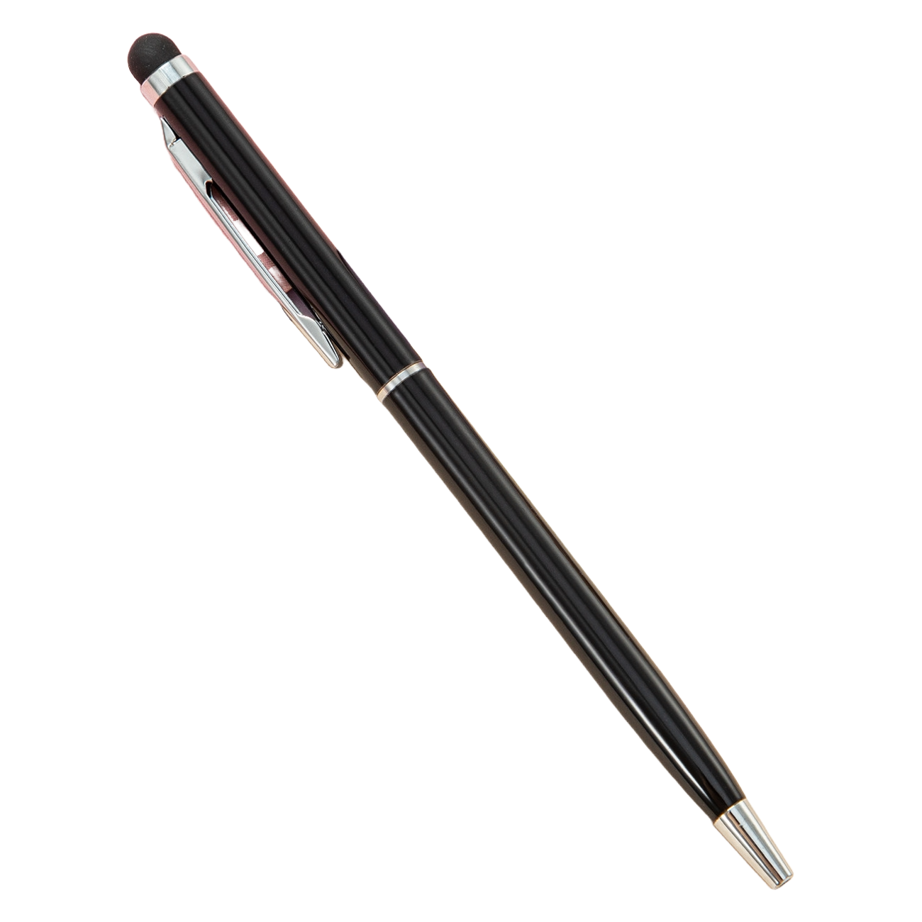 Twist Action Metal Ballpoint Pen W/ Stylus 19