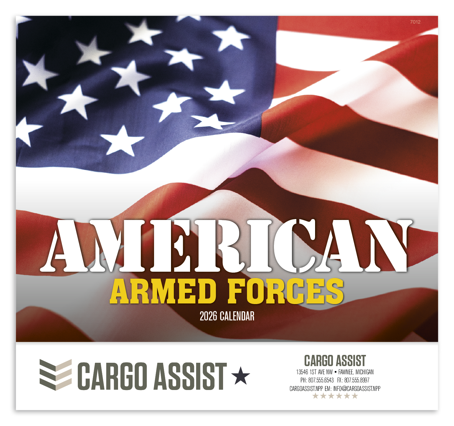 Good Value™ American Armed Forces - Stapled Calendar 31