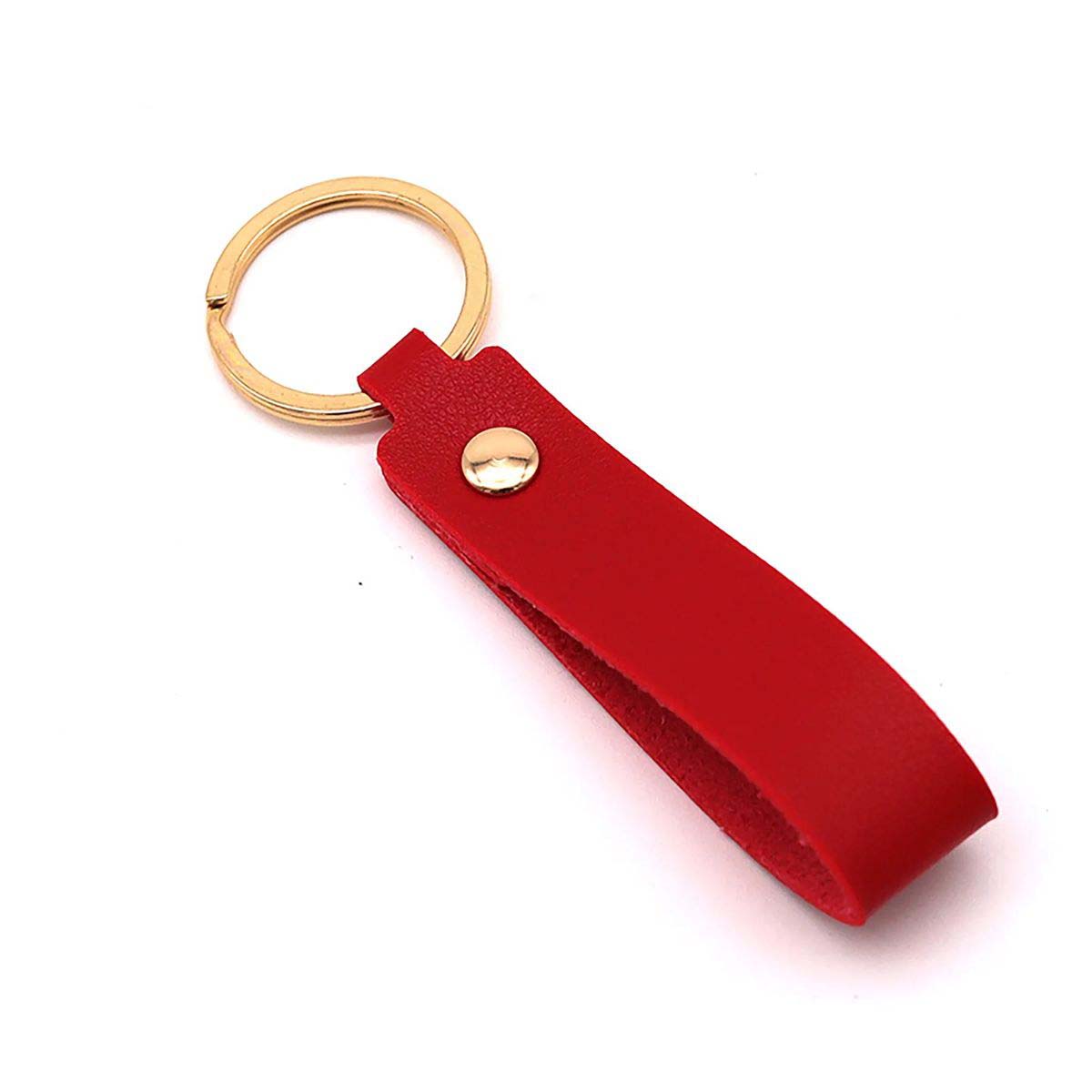 Leather Keychain for Car Home and Office Keys 16