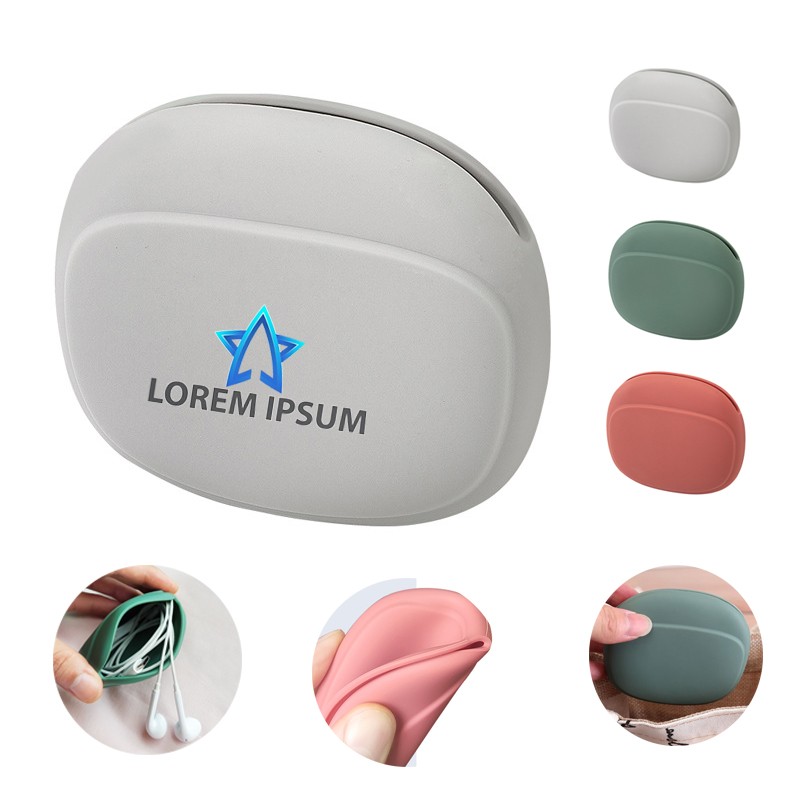 Portable Soft Silicone Earphone Bag Phone Charger Box 2