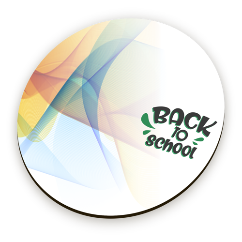 Single Color Screen Print Neoprene Round Mouse Pad