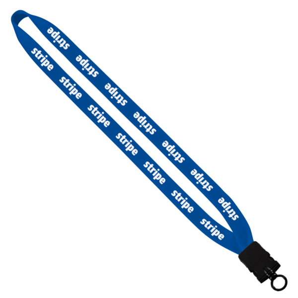 3/4" Cotton Lanyard with Plastic Snap-Buckle Release & O-Ring 21