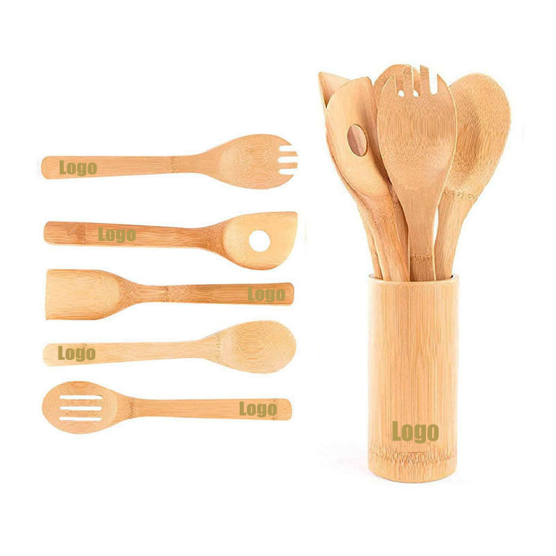 6 Piece Bamboo Kitchen Tool Set 1