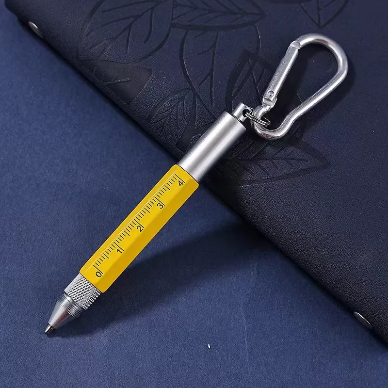 6 In 1 Keychain Multifunction Metal Ballpoint Pen 6