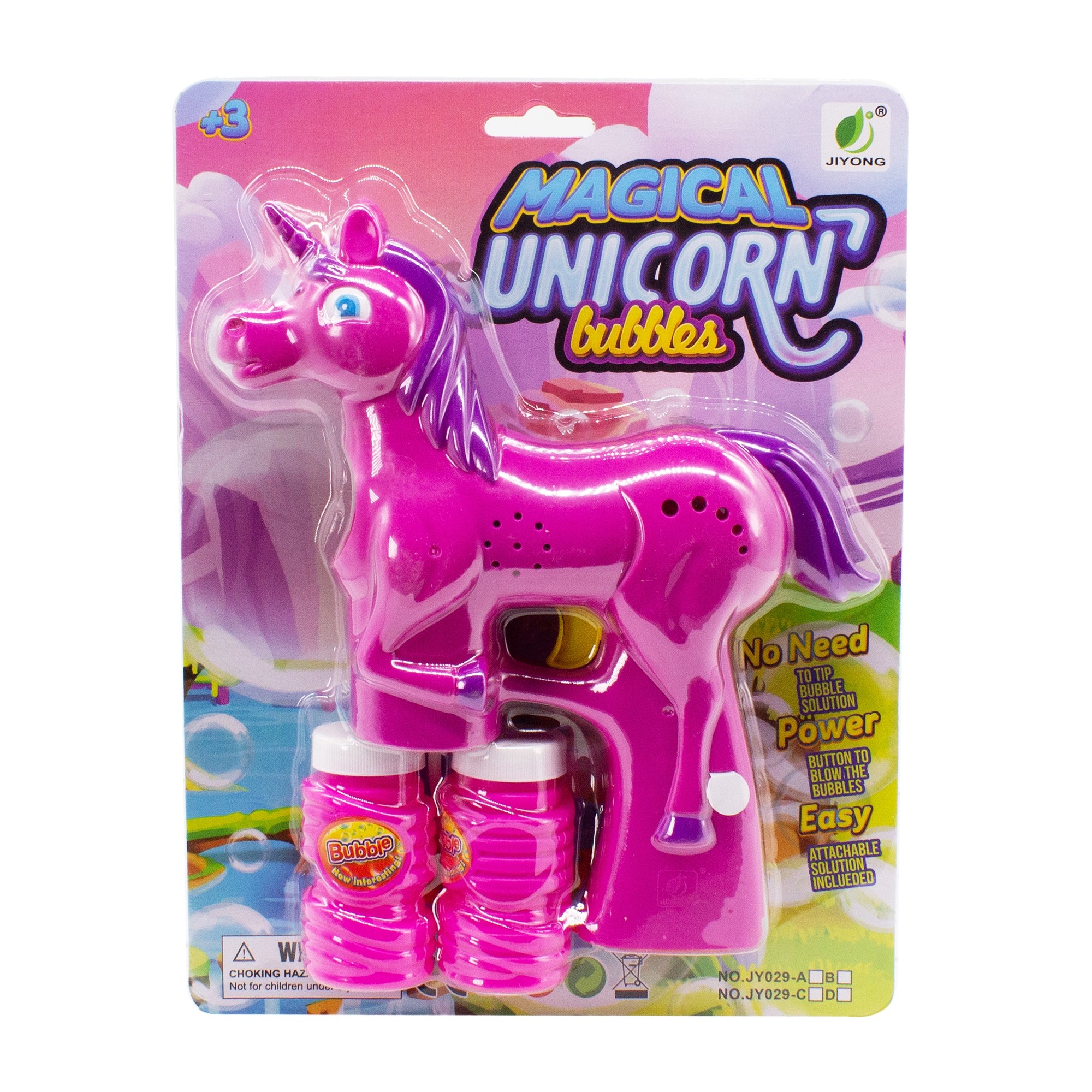 Magical Pink Unicorn LED Bubble Gun 4