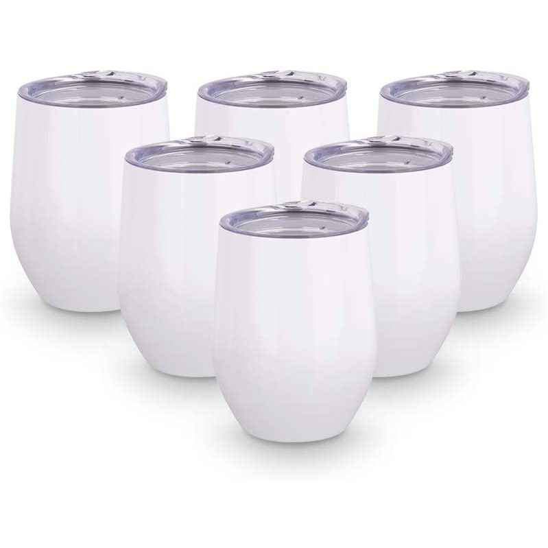 12 ounce Steel insulated wine/whisky tumbler with locking lid and straw 4