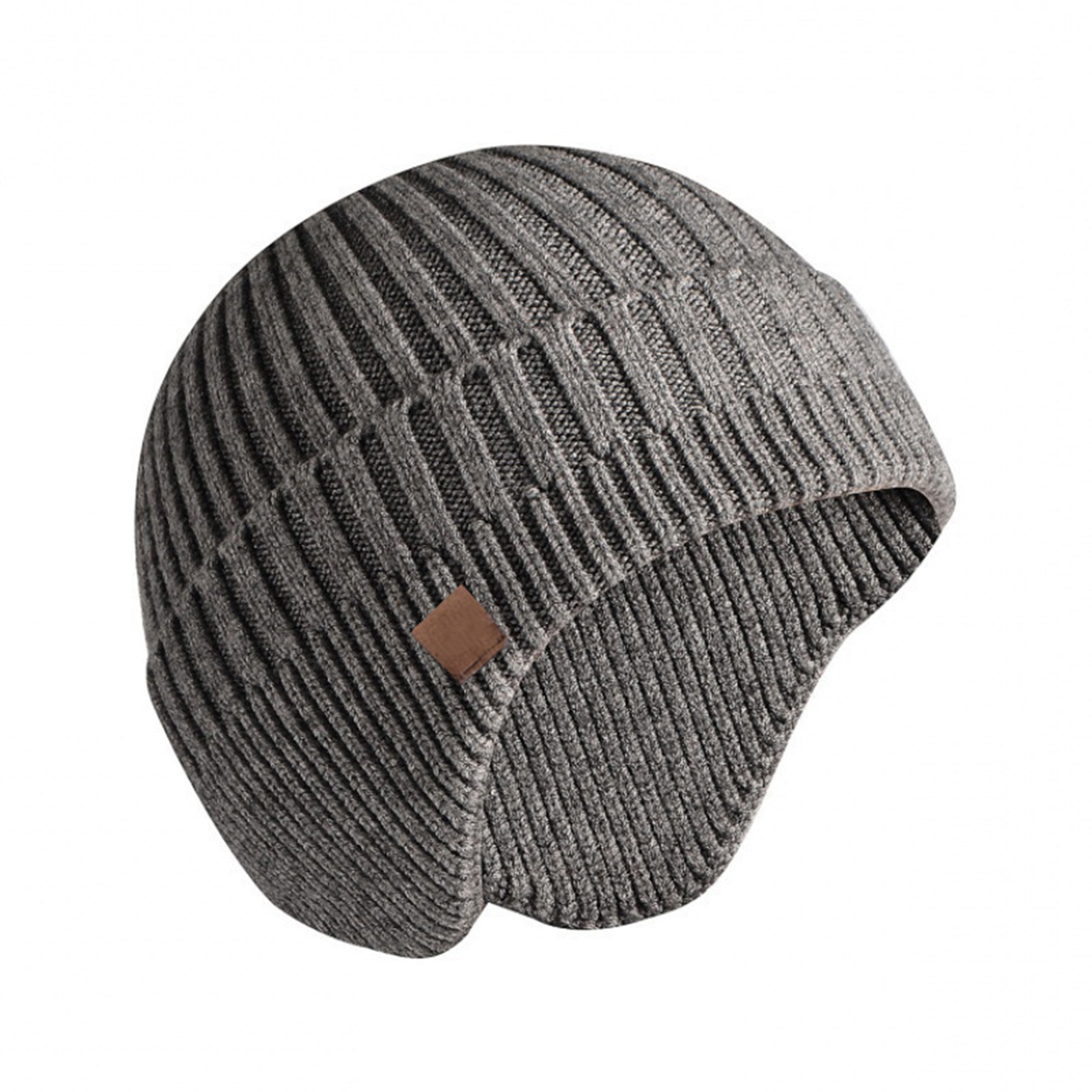 Fashionable Multi Toned Knitted Warm Beanie Hat 2