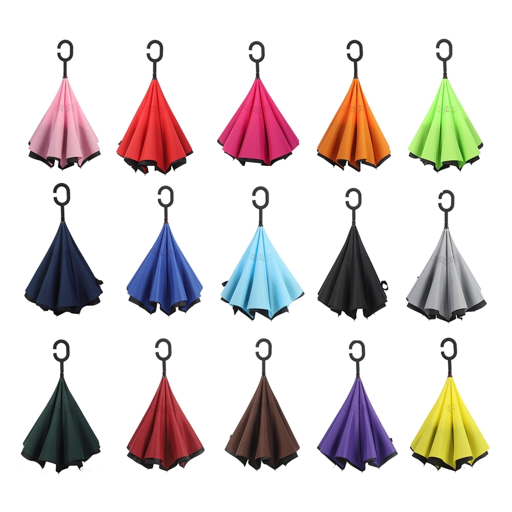 Double Layer Inverted Windproof Reverse Umbrella 3