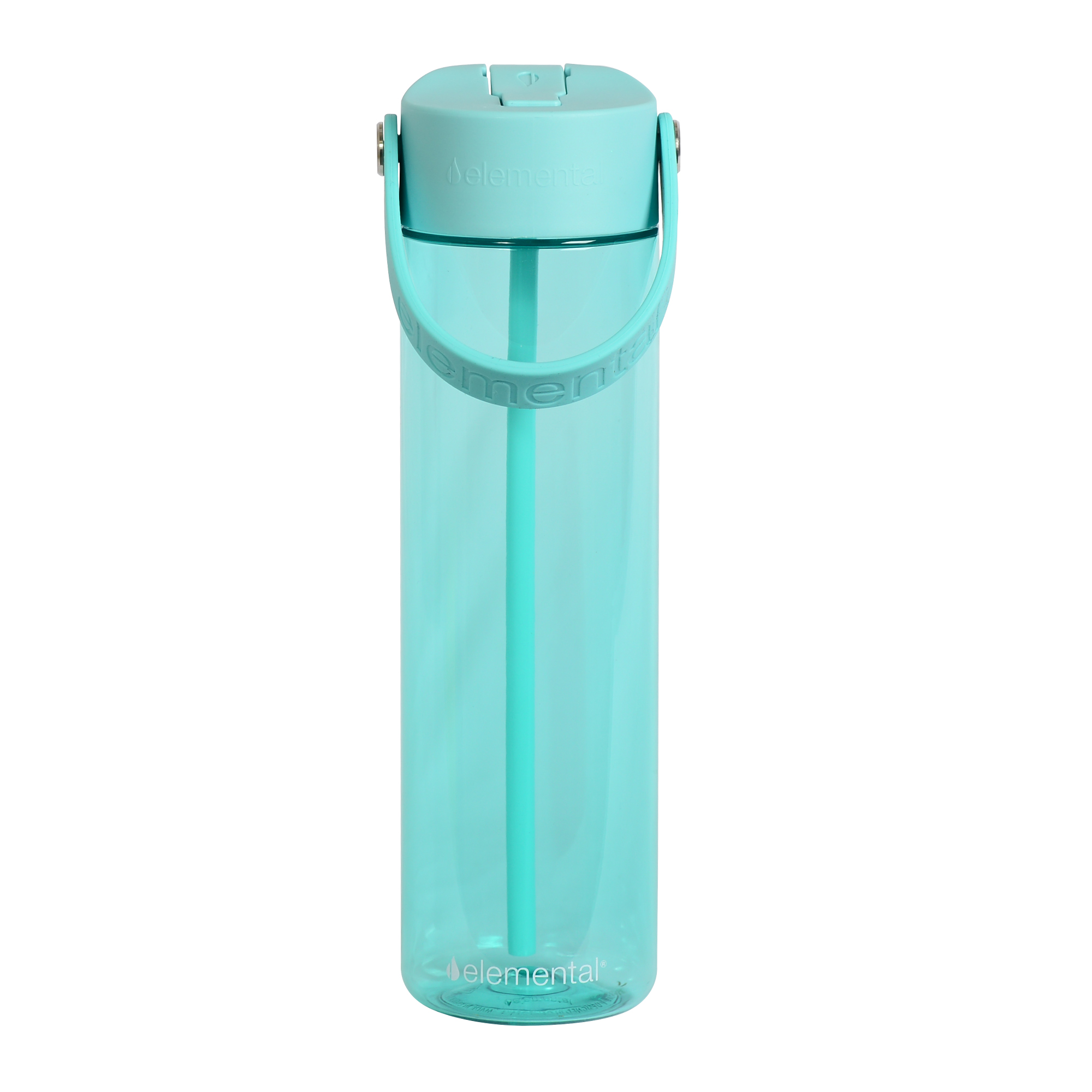 Elemental® Splash 26oz Tritan Water Bottle - with Drinking Spout and Straw 22