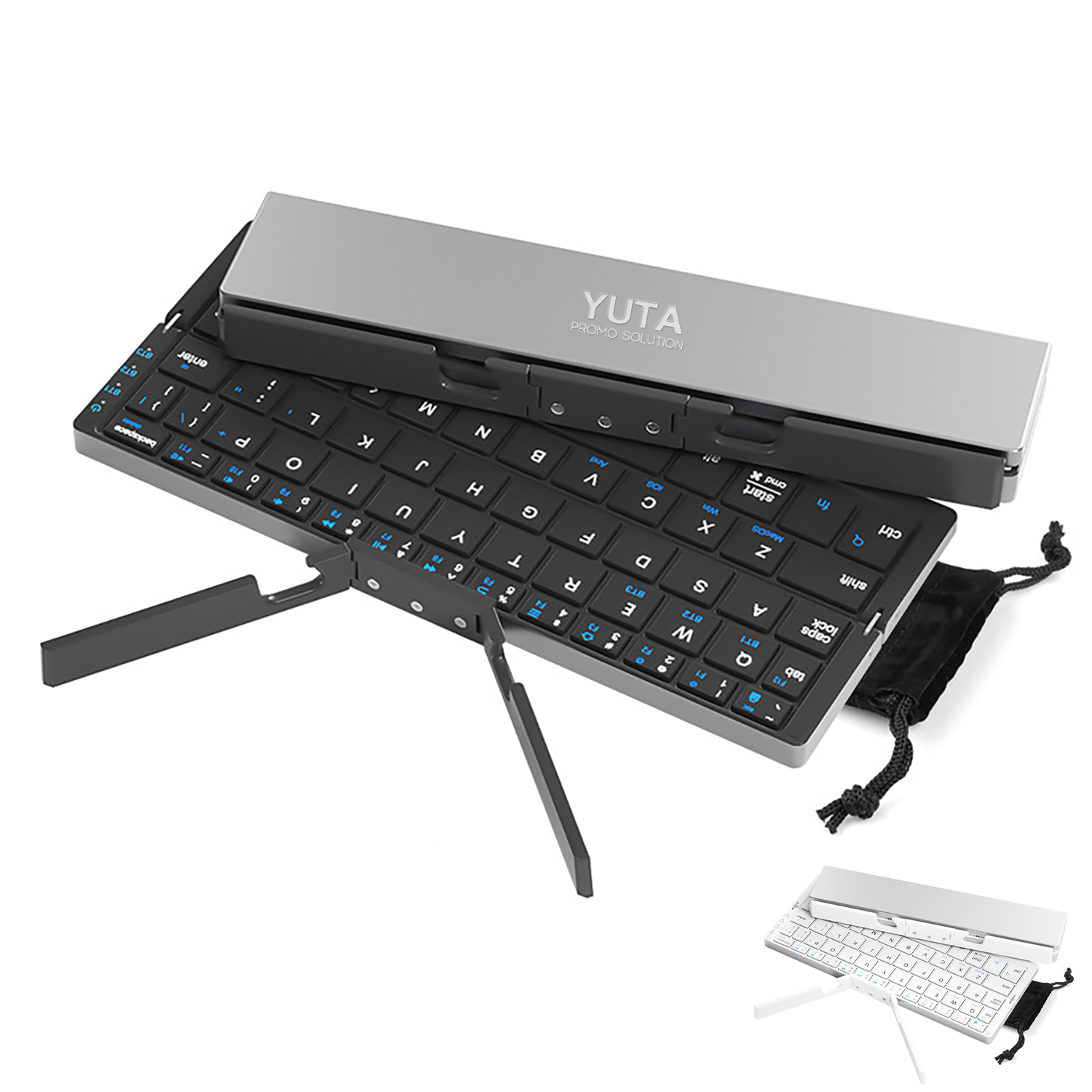 Compact Foldable Bluetooth Keyboard for Multi-Device 5