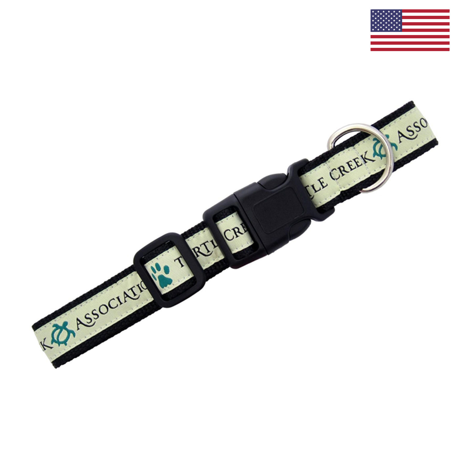 1" Woven Heavy Duty Pet Collar w/ Nickel-Plated Hardware - "Elite" Weave