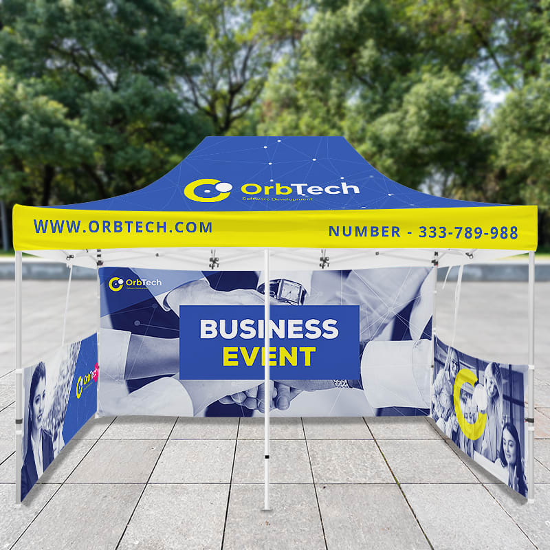 10ft X 20ft Full Color Pop Up Canopy Tents 5
