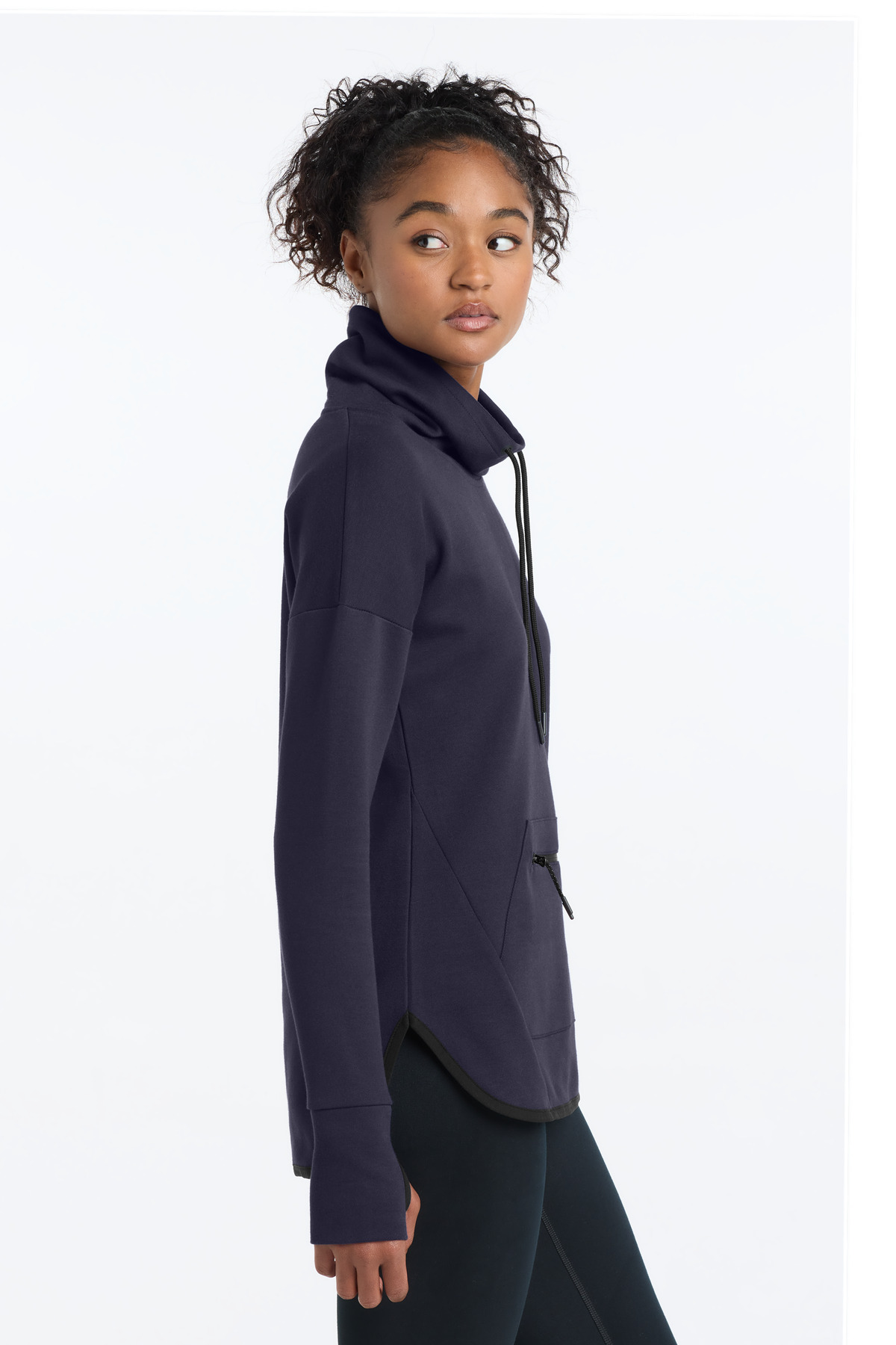 Sport-Tek Women's Triumph Cowl Neck Pullover LST280, custom hoodie or sweatshirt with logo imprint 18