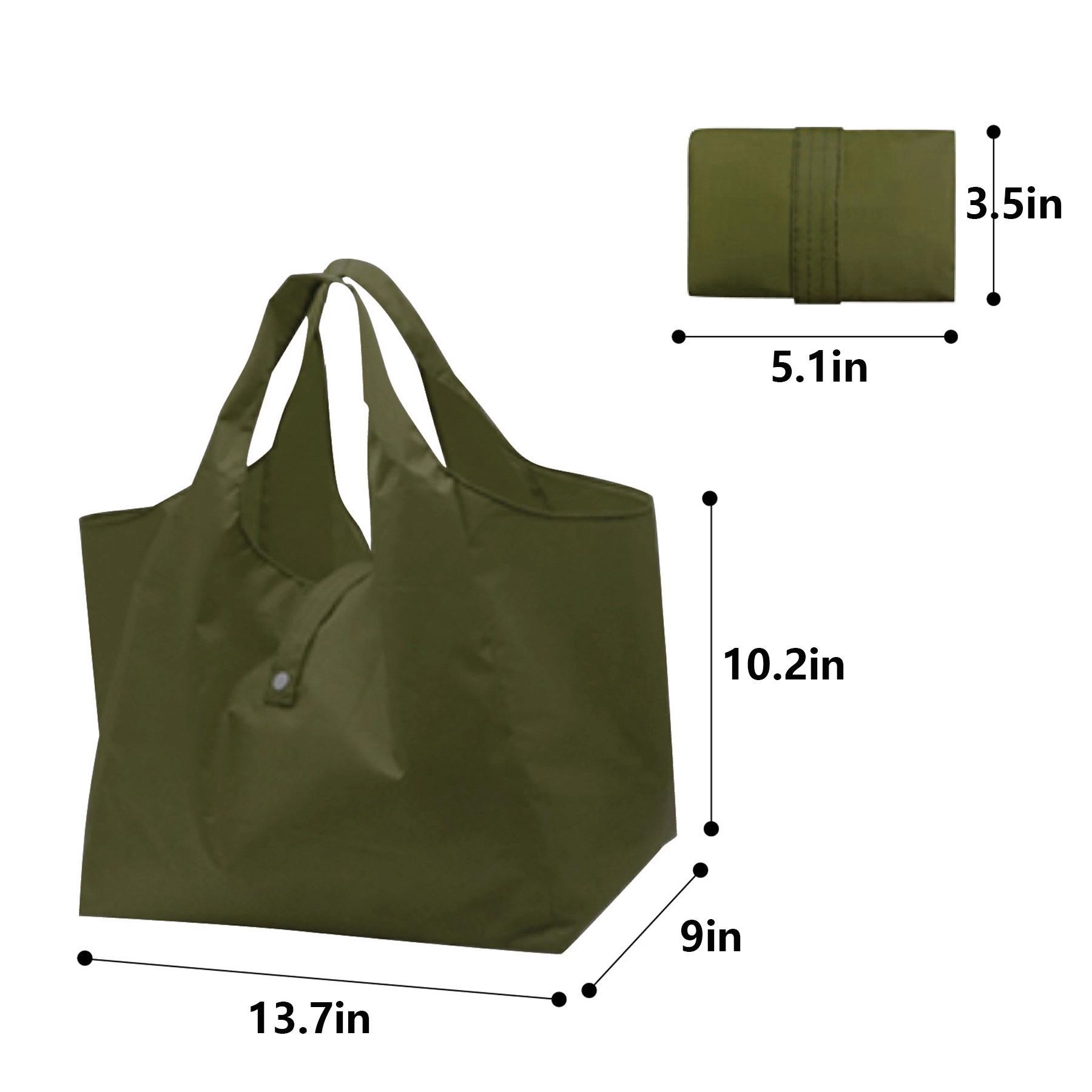 Foldable Lightweight Shopping Bag, custom tote bag with logo imprint 5