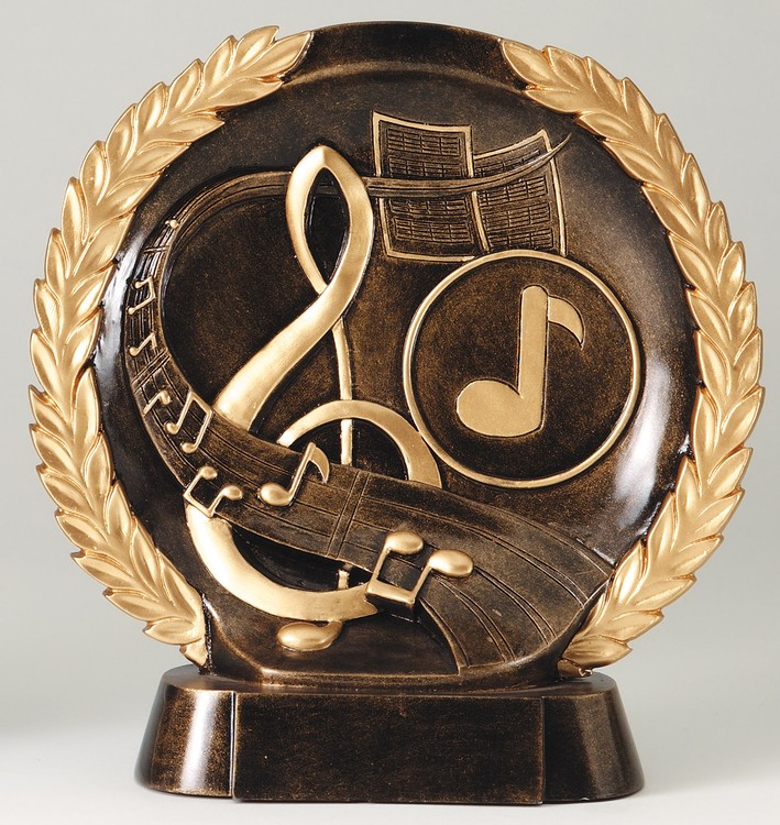 Music High Relief Circular Plate Award 2