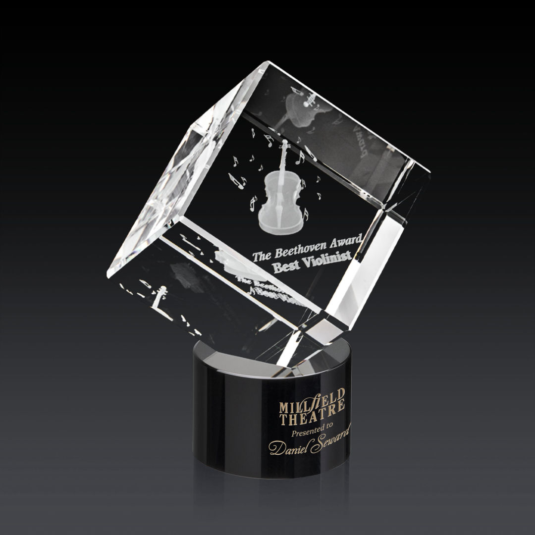 Burrill 3D Award on Marvel Base - Black 4