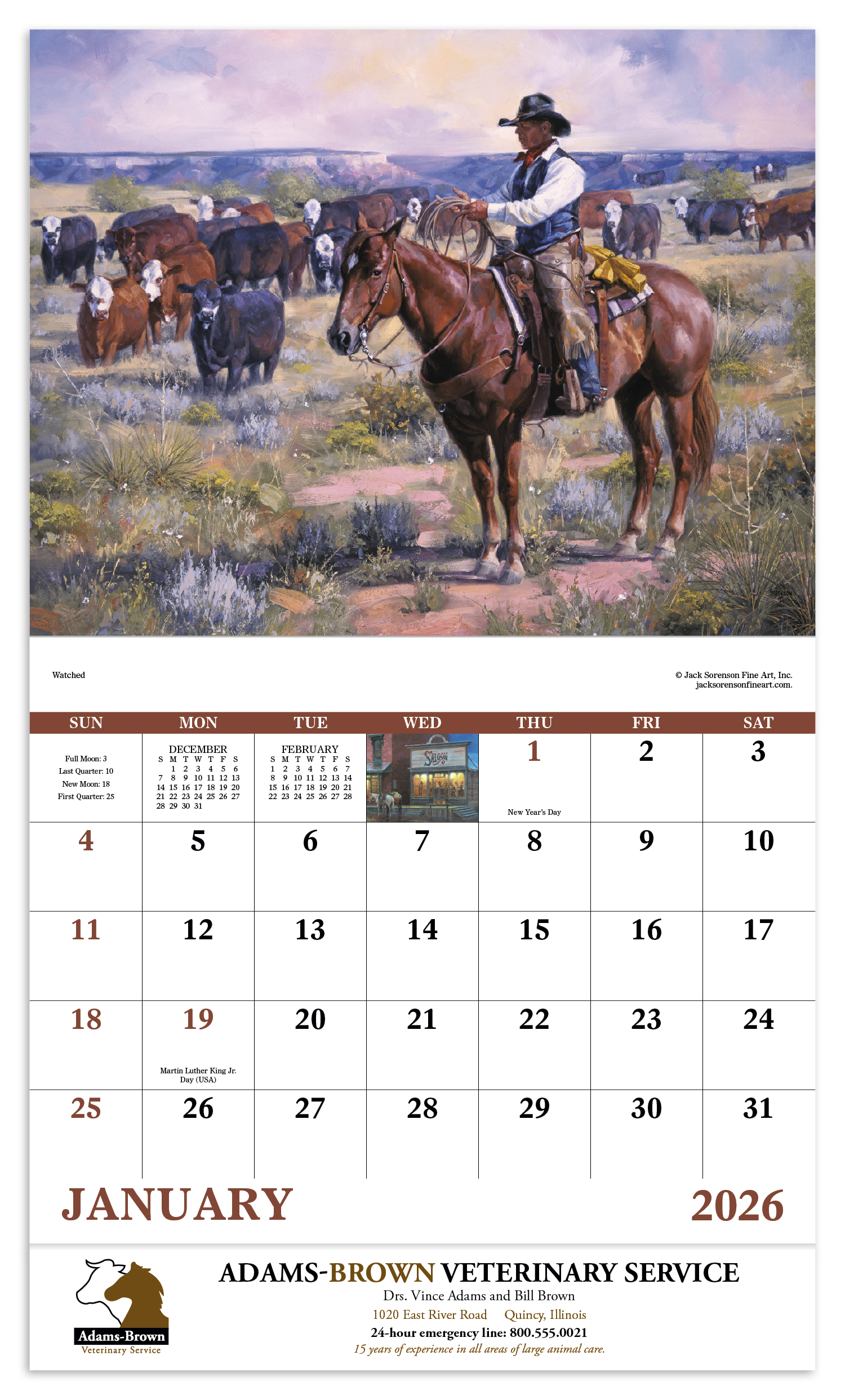 Good Value™ Western Frontier - Stapled Calendar 23