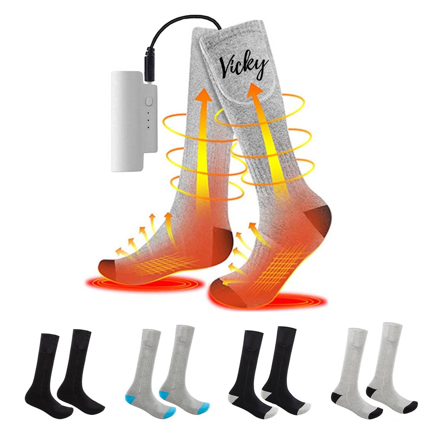 Winter Warm Cotton Heating Socks 15