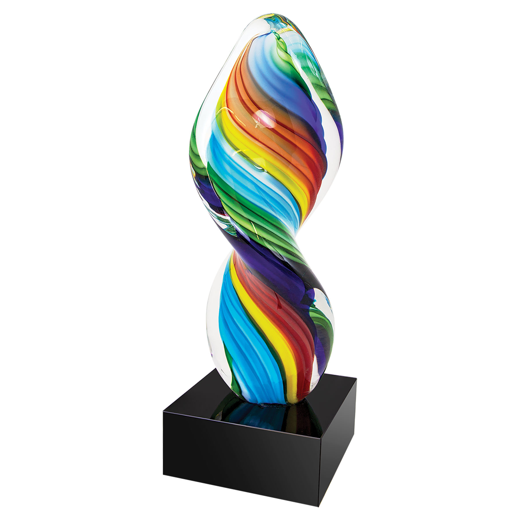 Twisted Crayons Art Glass 10.5" 2