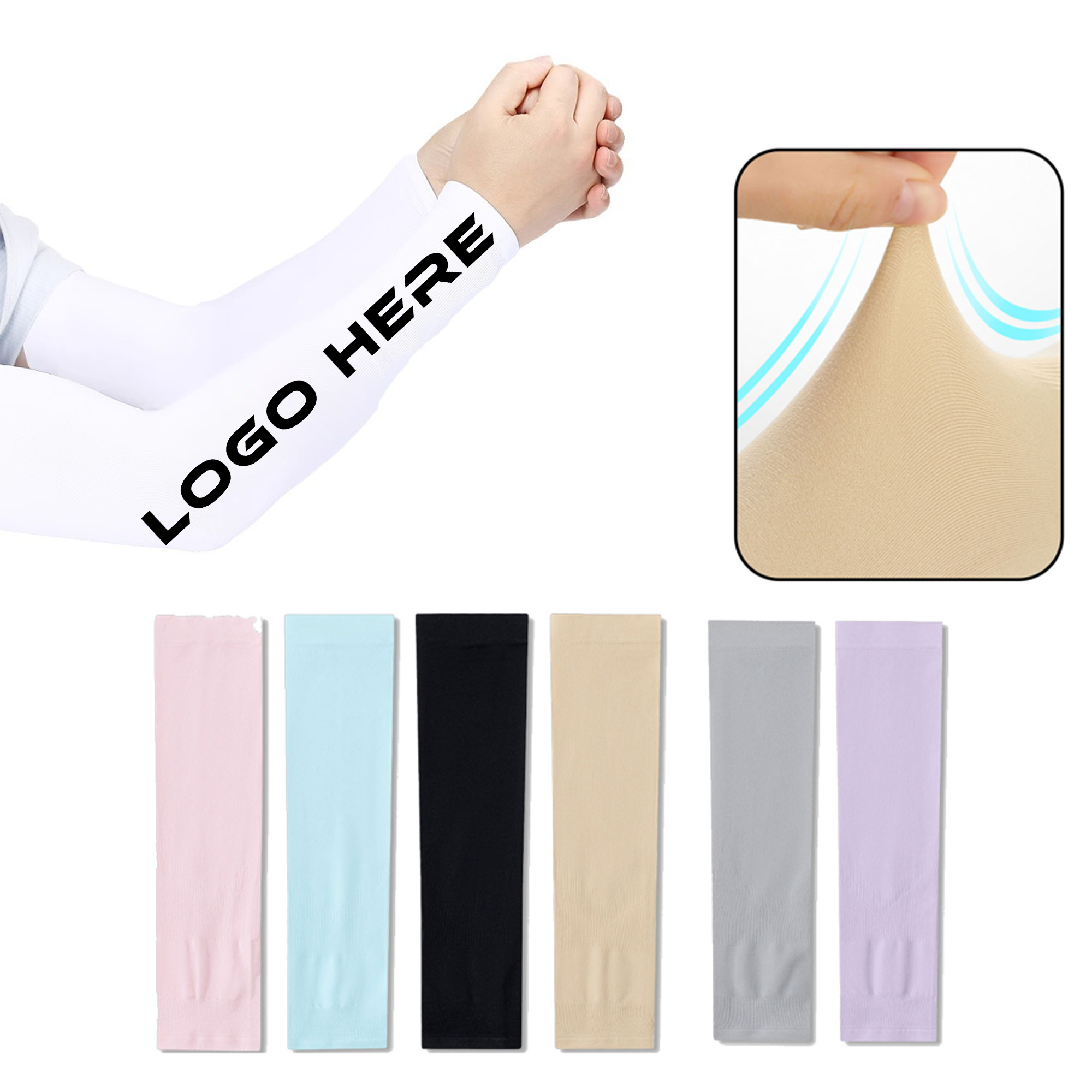 Ice Silk Cooling Exercise Sunscreen Arm Sleeve 1