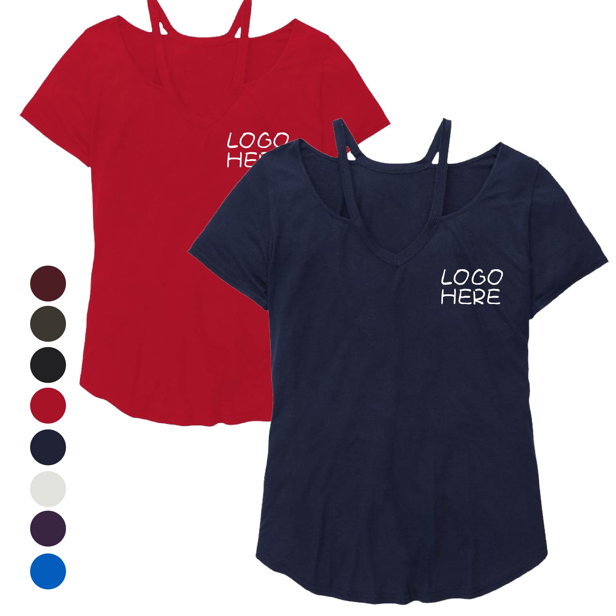 Casual V Neck Loose Sleeve Blouse Shirt 2