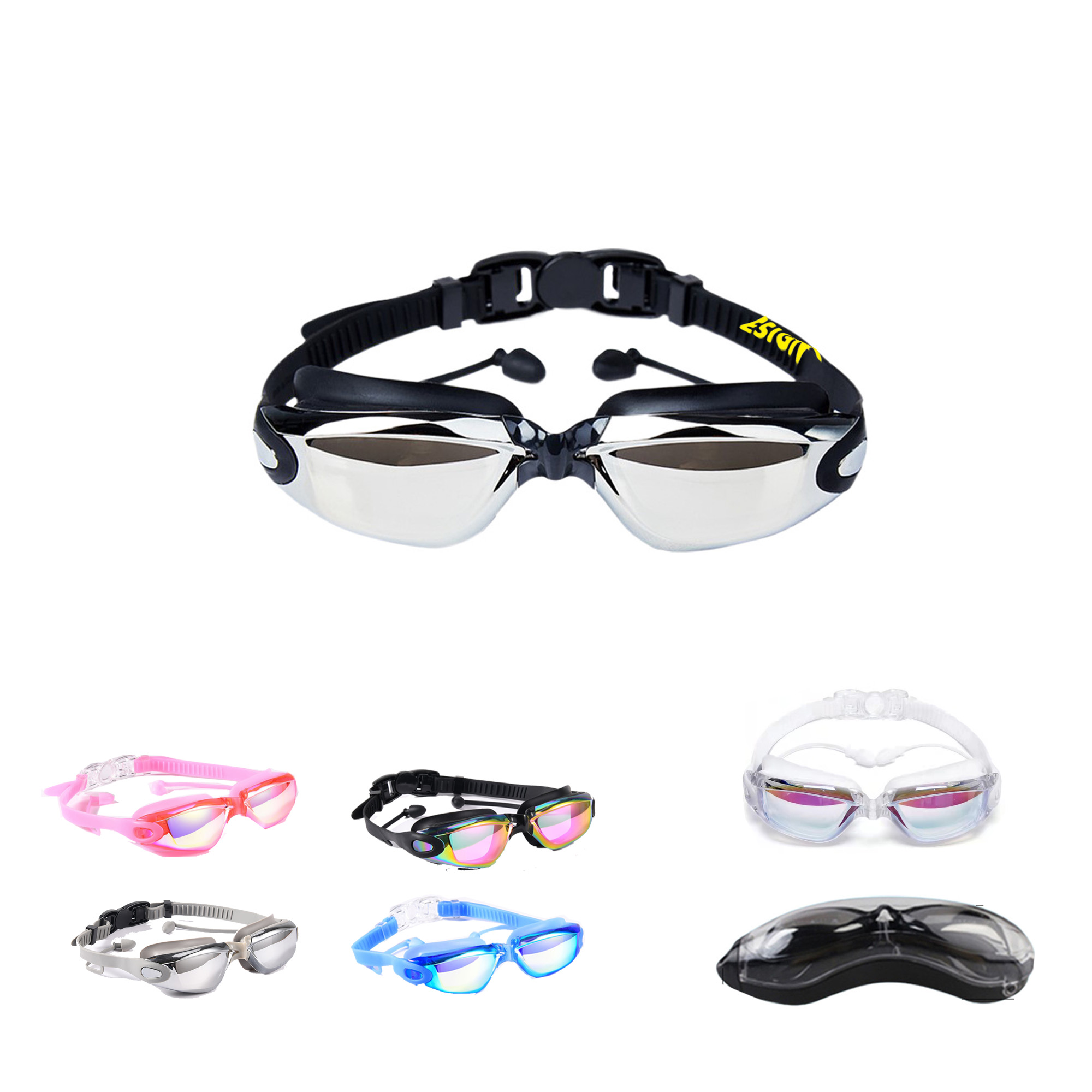 HD Swimming Goggles With Earplugs 2
