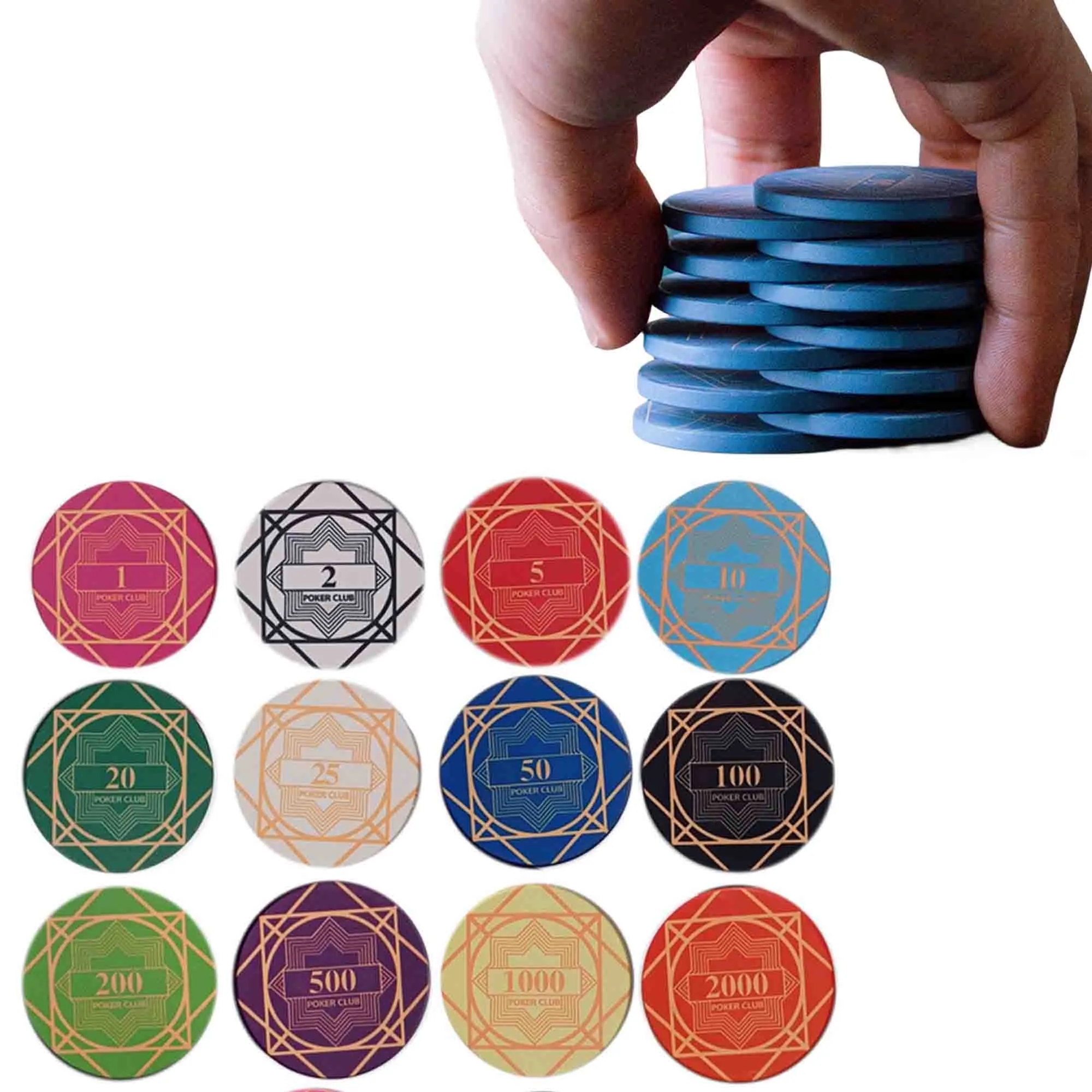 Custom Ceramic Poker Chips Casino Counter 6