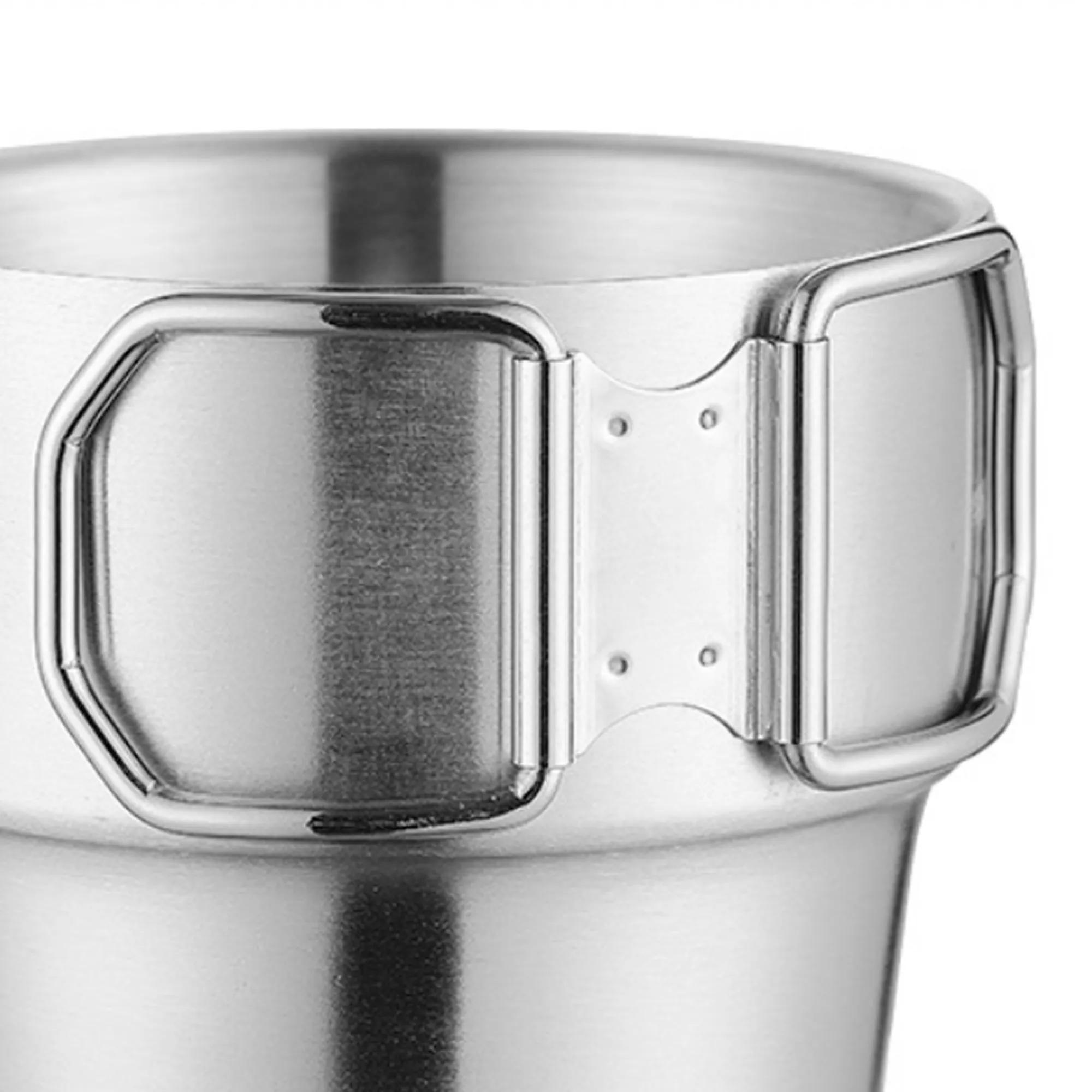 Stainless Steel Folding Handle Camping Mug 4